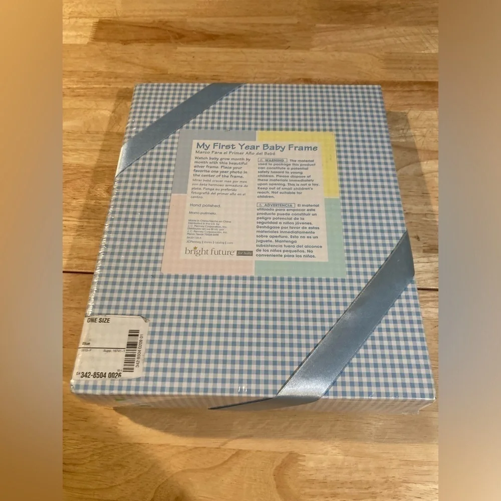 Vintage My 1st year baby frame .A frame with a years worth of photos. Boy. NWT